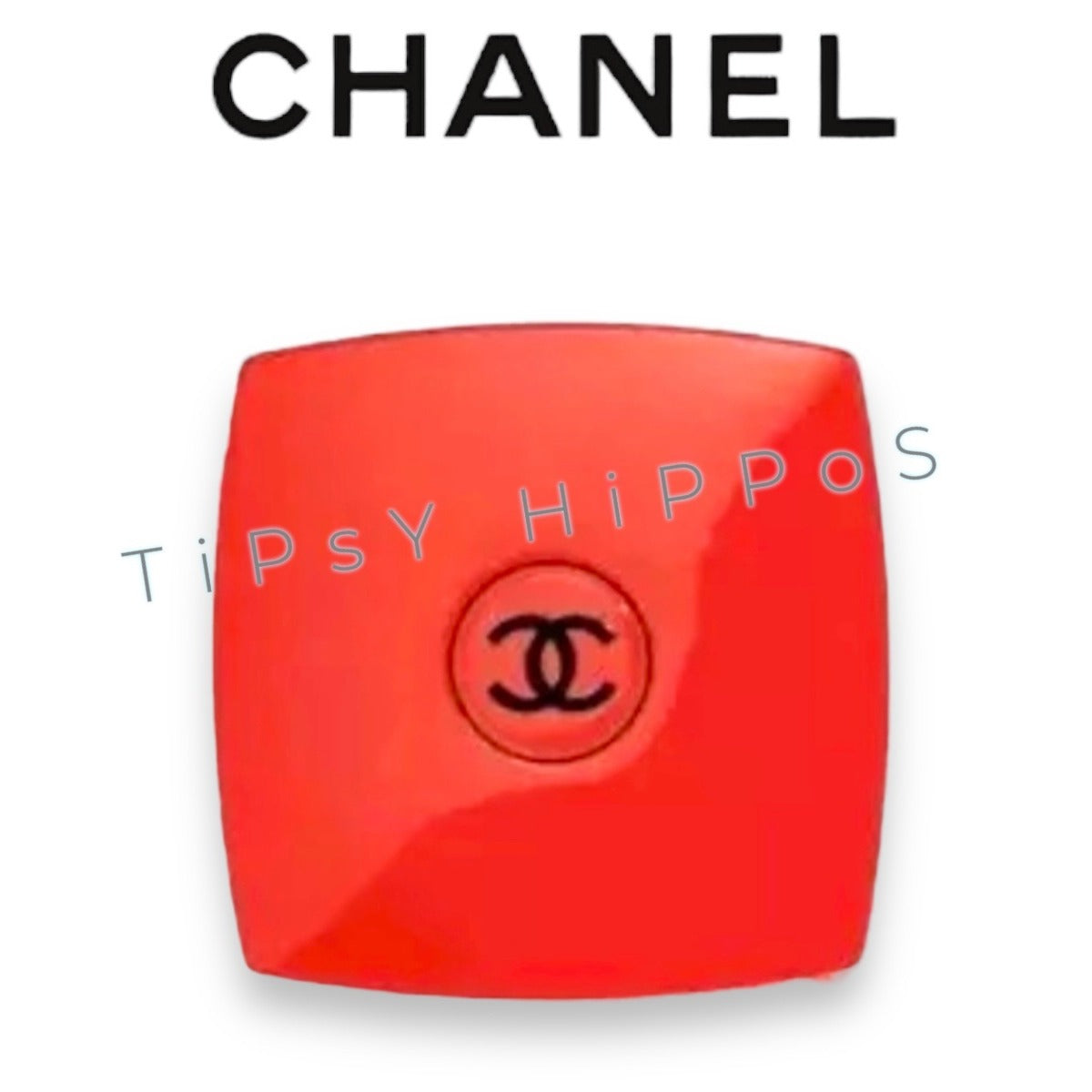 Beautiful Chanel VIP double sided red mirror