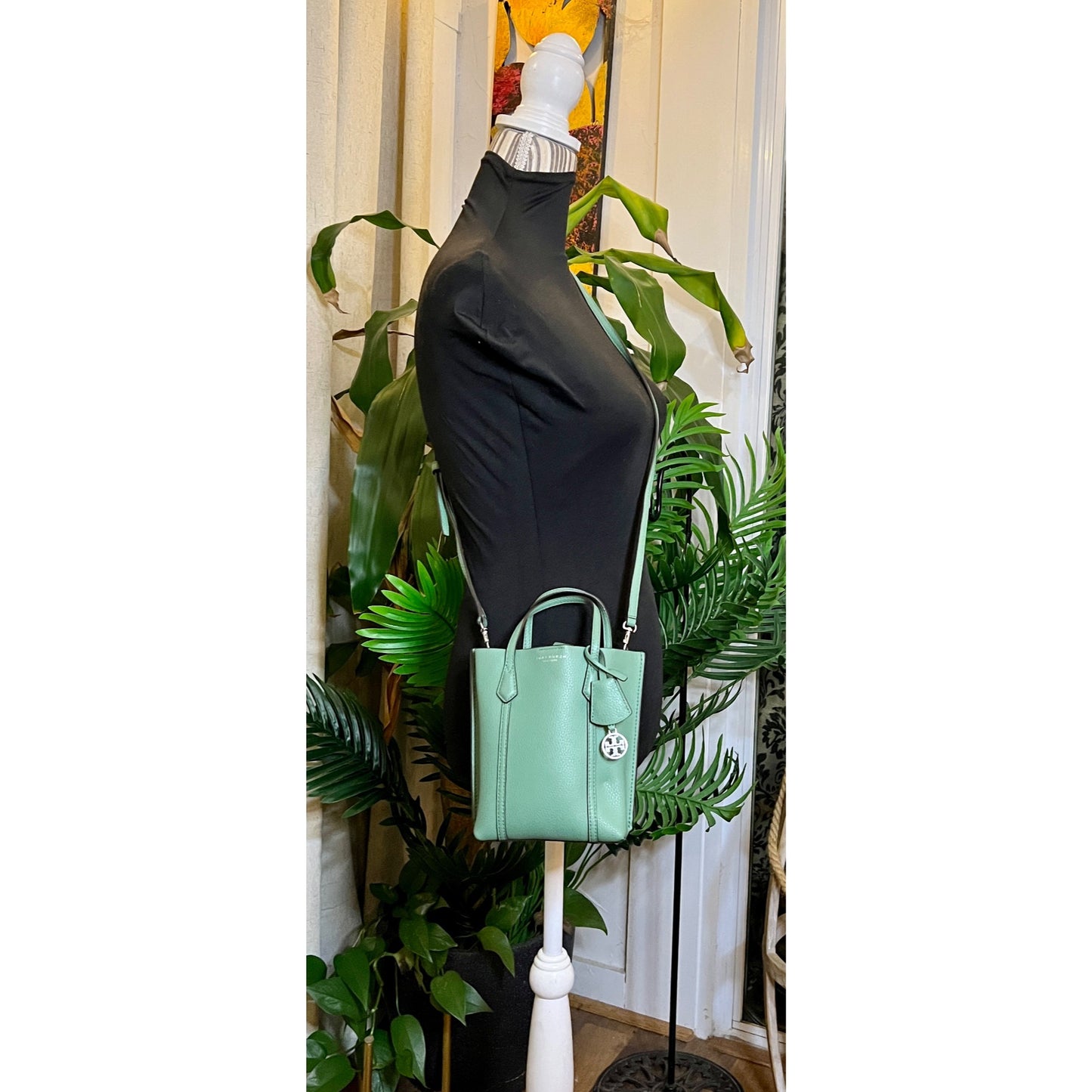 ✺✺ AUTHENTIC TORY BURCH Green Small Perry Handbag/Crossbody  ✺✺