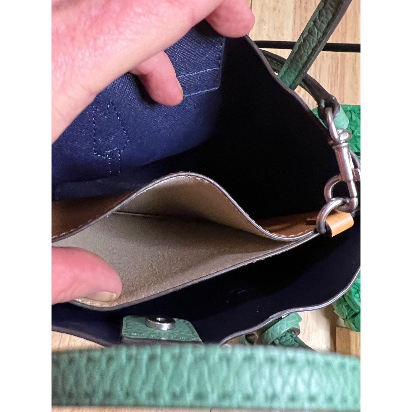 ✺✺ AUTHENTIC TORY BURCH Green Small Perry Handbag/Crossbody  ✺✺