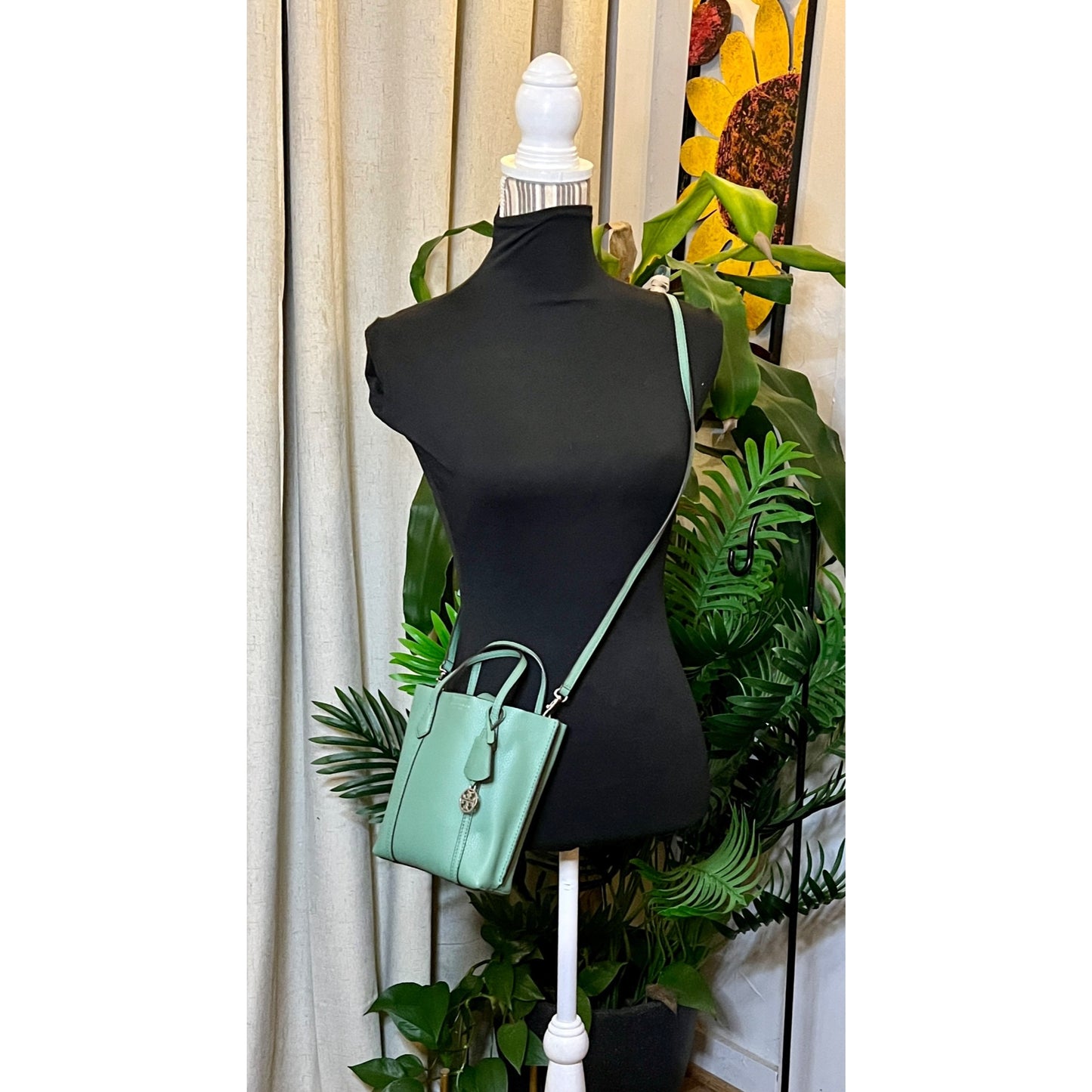 ✺✺ AUTHENTIC TORY BURCH Green Small Perry Handbag/Crossbody  ✺✺