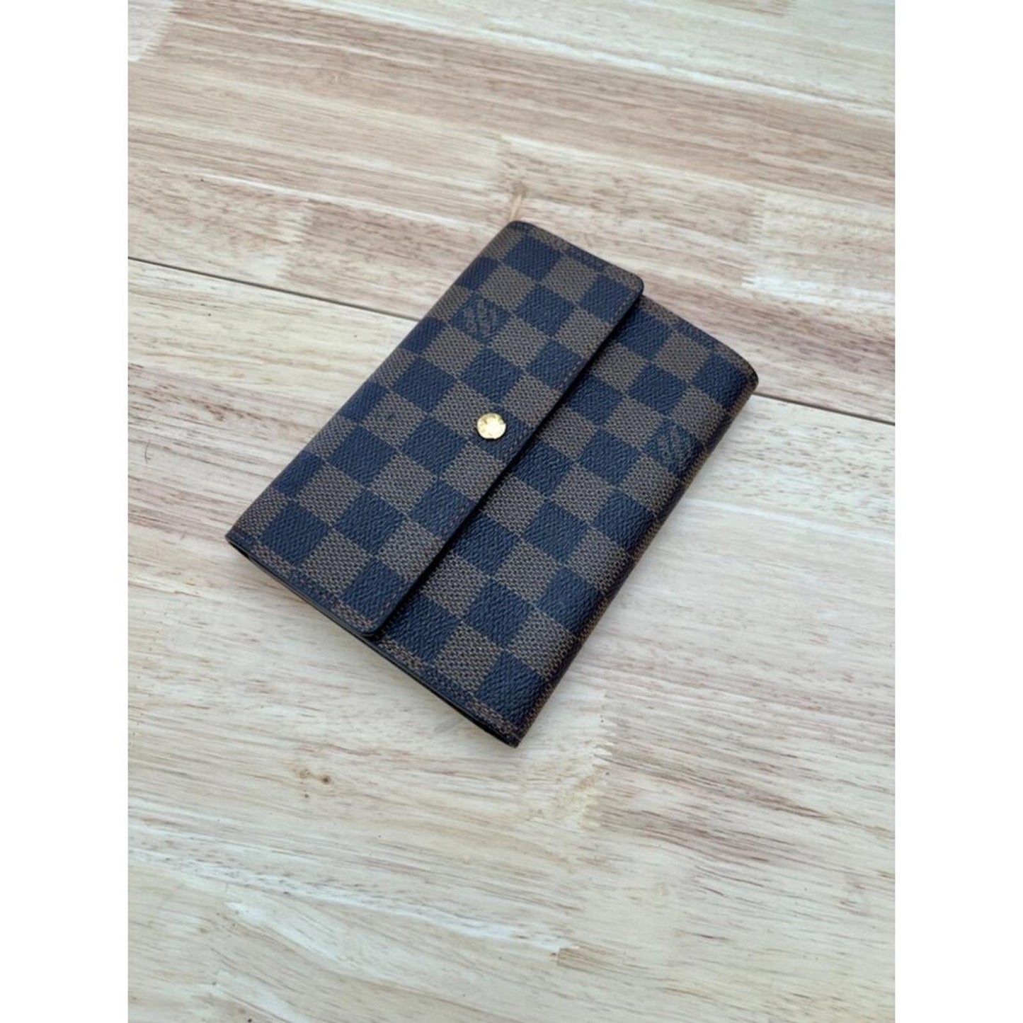LOUIS VUITTON Tresor Etui Papier Trifold Wallet Damier Leather