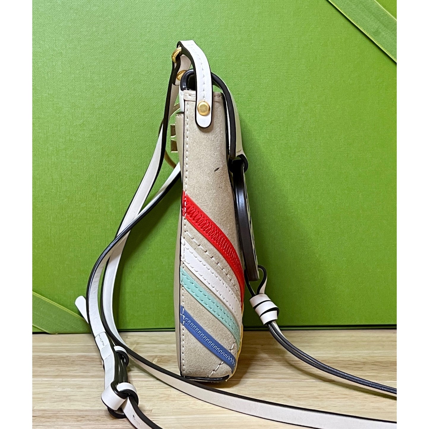 Tory Burch Multi Striped Miller Crossbody Handbag