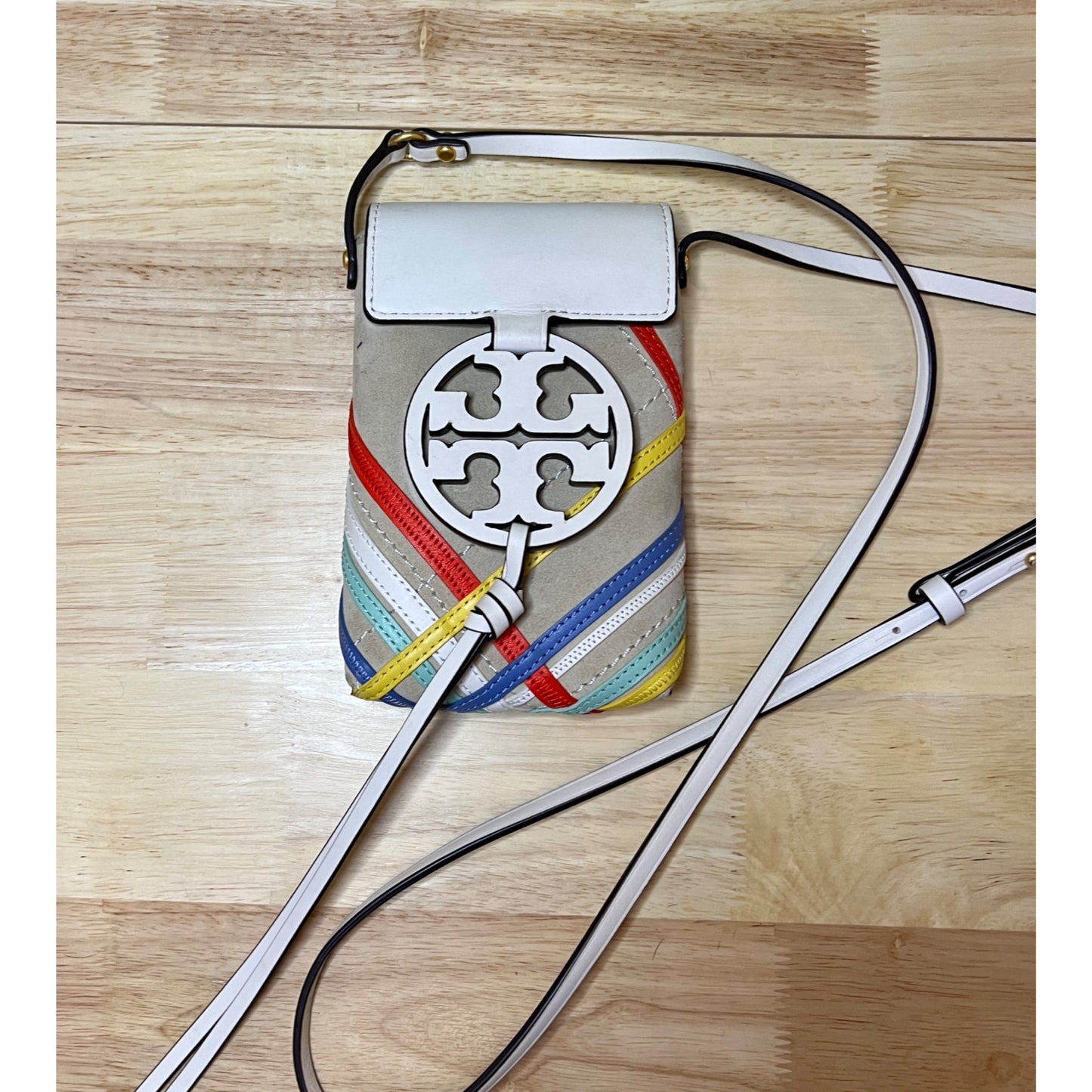 Tory Burch Multi Striped Miller Crossbody Handbag