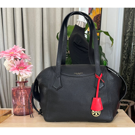 TORY BURCH BLACK PERRY HANDBAG