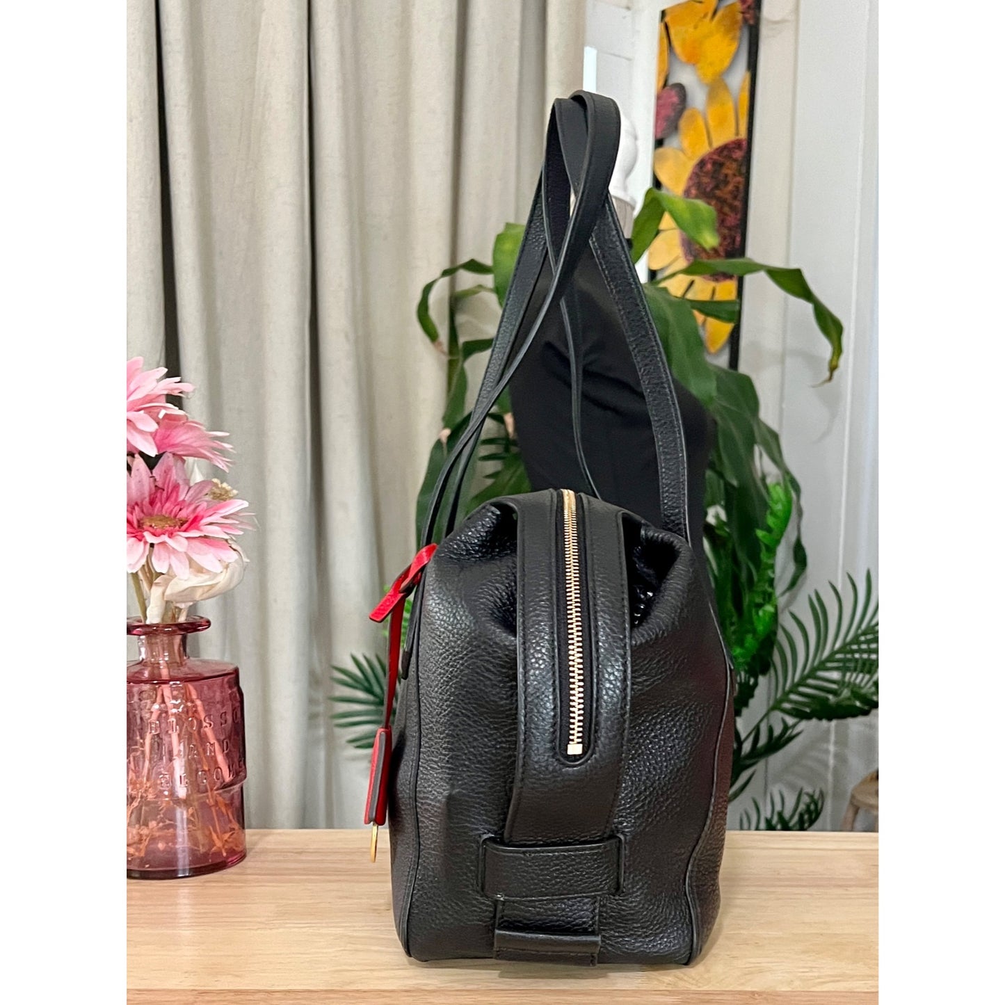 TORY BURCH BLACK PERRY HANDBAG