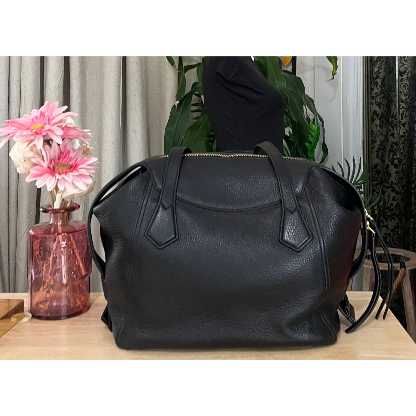 TORY BURCH BLACK PERRY HANDBAG