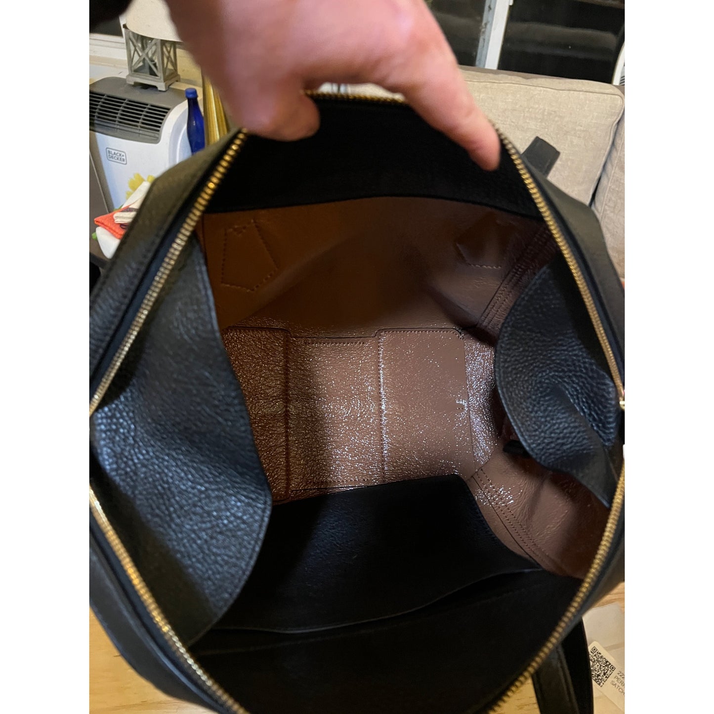 TORY BURCH BLACK PERRY HANDBAG