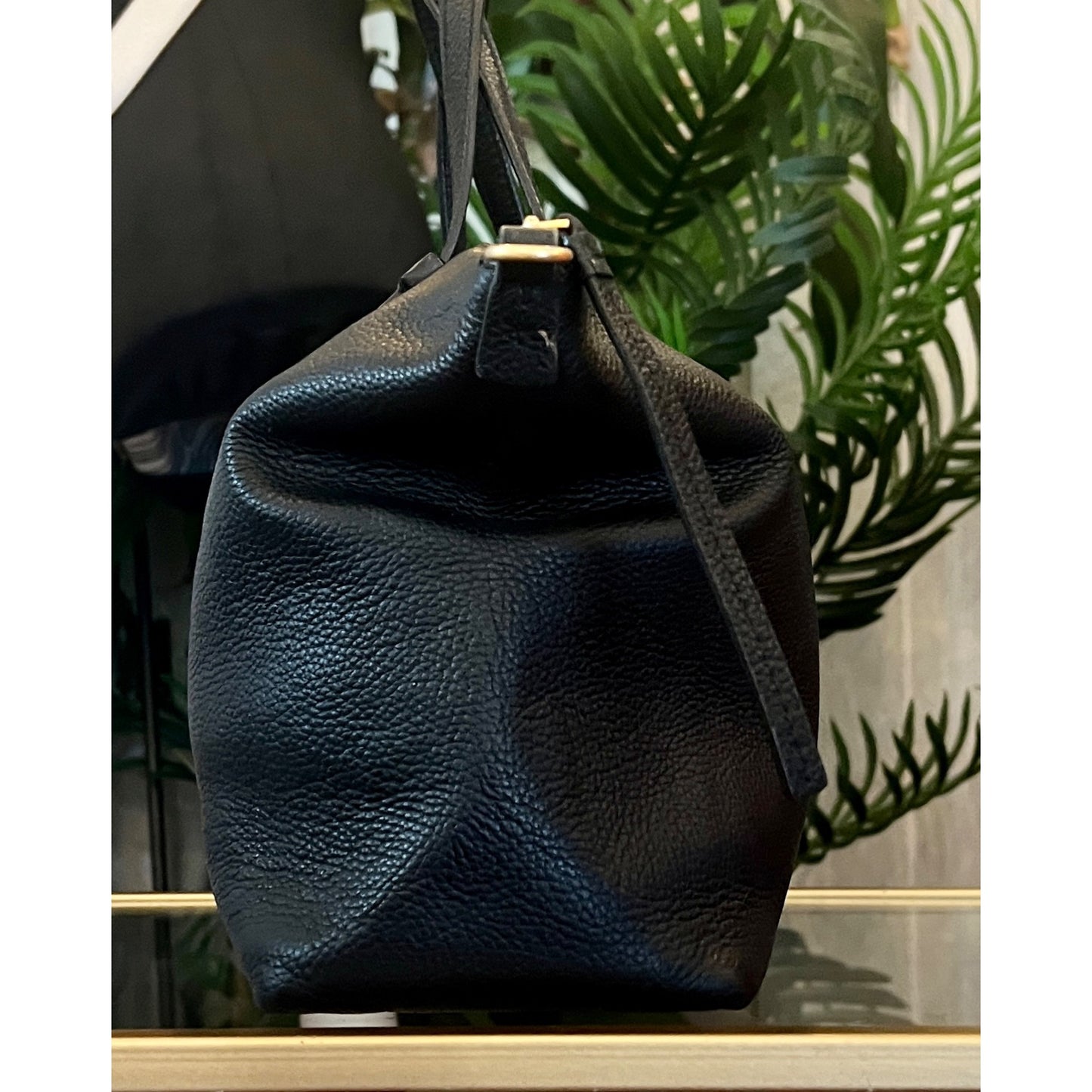 TORY BURCH BLACK MCGRAW SHOULDER BAG WITH DETACHABLE STRAP