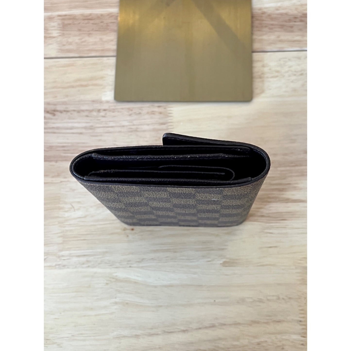 LOUIS VUITTON Tresor Etui Papier Trifold Wallet Damier Leather