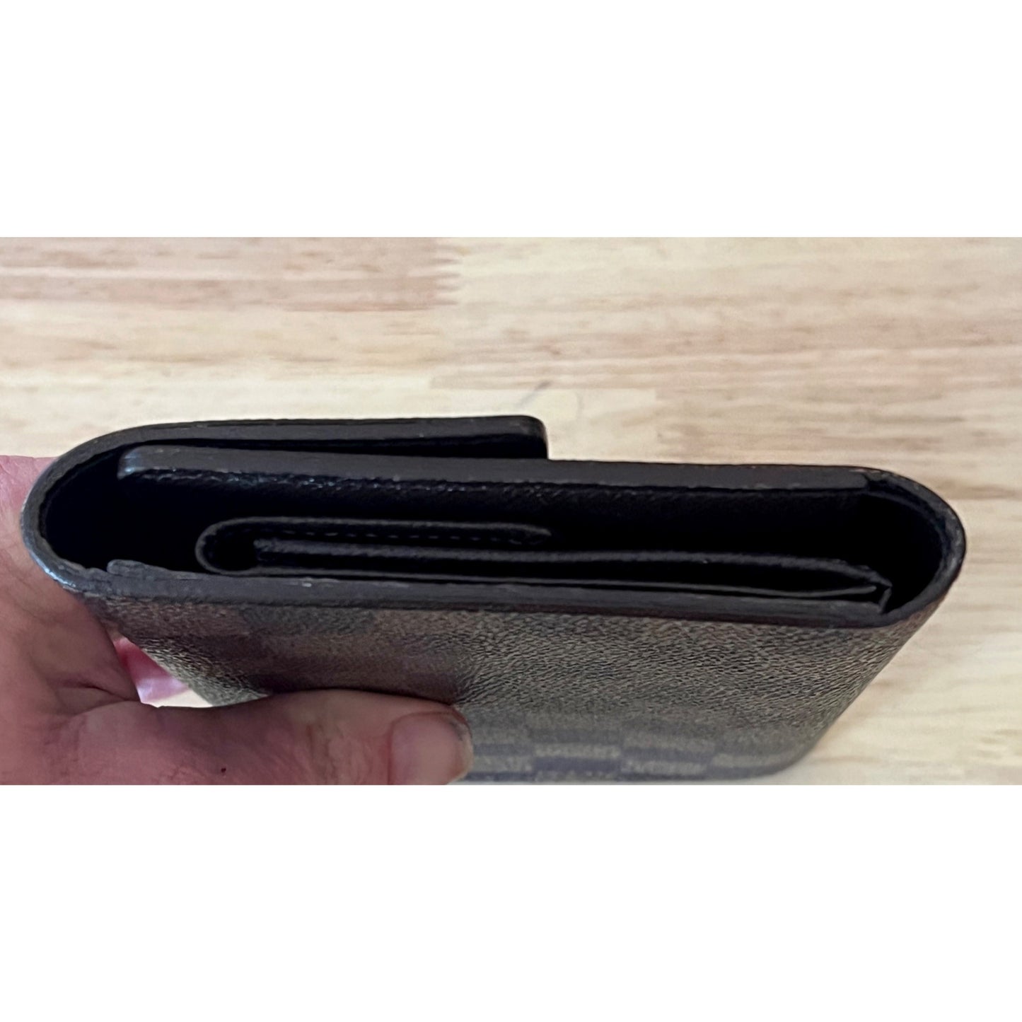 LOUIS VUITTON Tresor Etui Papier Trifold Wallet Damier Leather