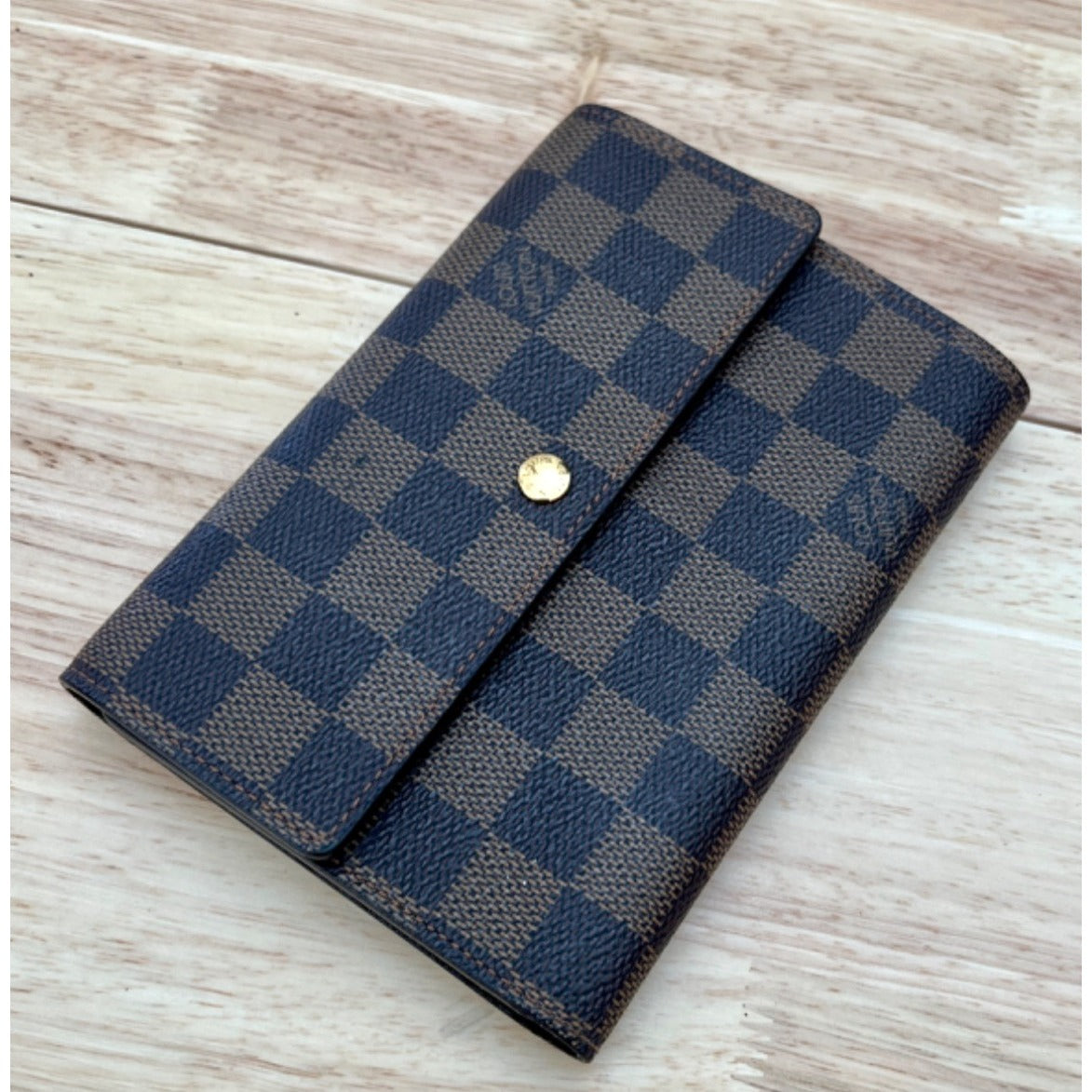 LOUIS VUITTON Tresor Etui Papier Trifold Wallet Damier Leather