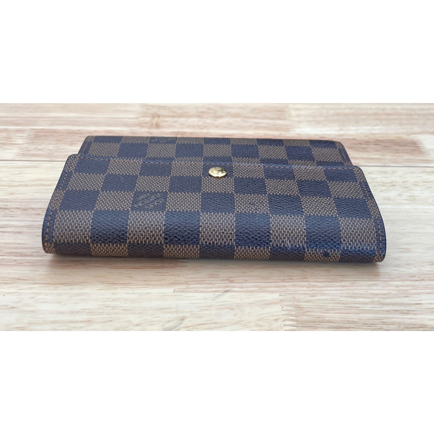 LOUIS VUITTON Tresor Etui Papier Trifold Wallet Damier Leather