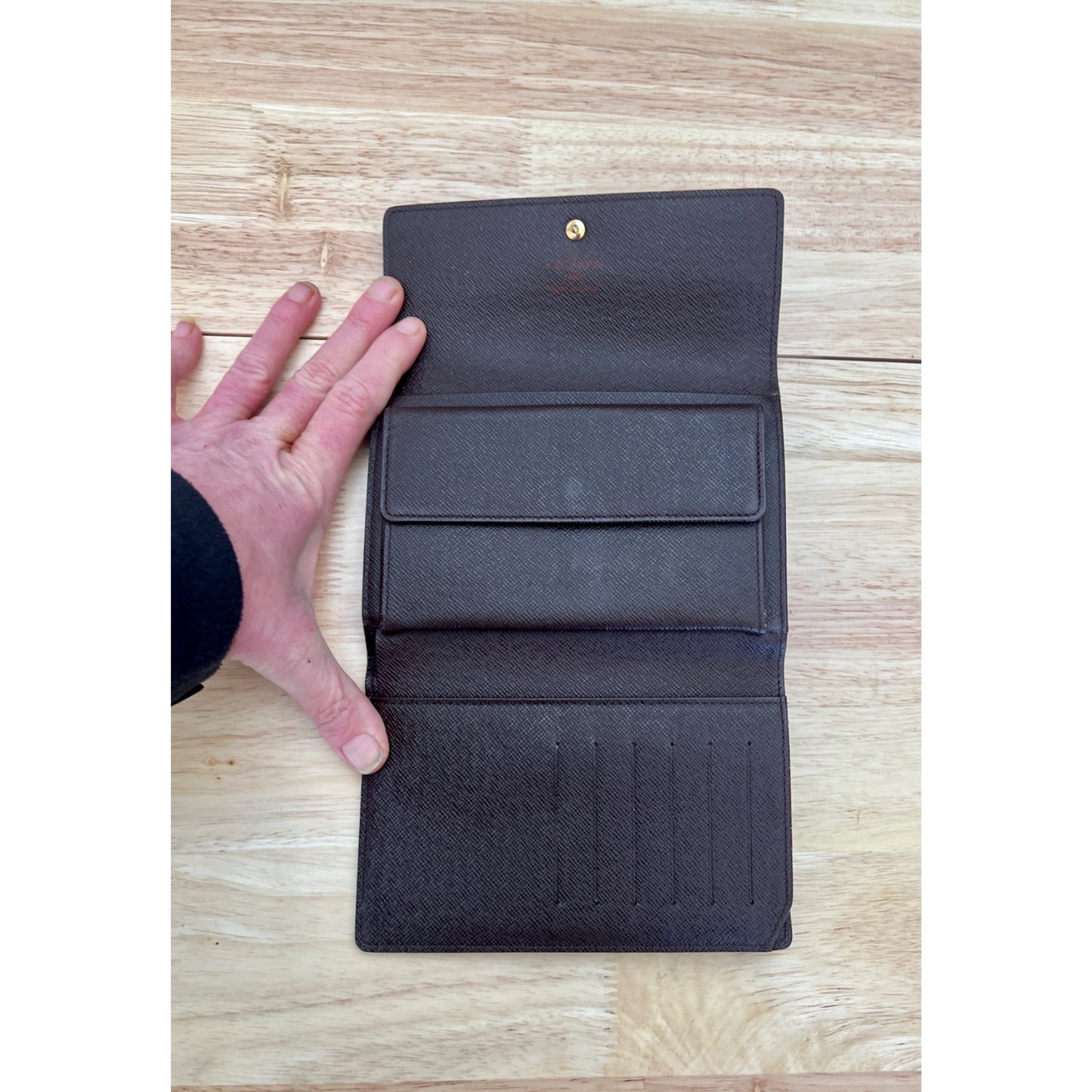 LOUIS VUITTON Tresor Etui Papier Trifold Wallet Damier Leather