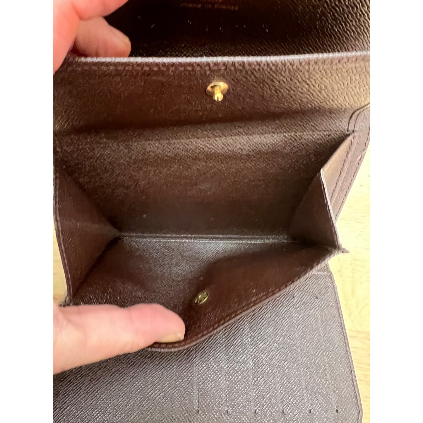 LOUIS VUITTON Tresor Etui Papier Trifold Wallet Damier Leather