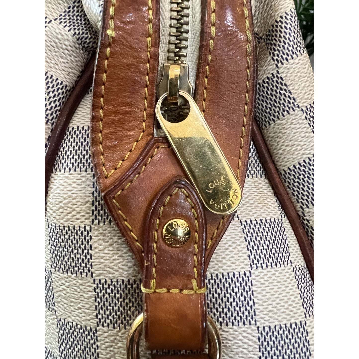 LOUIS VUITTON DAMIER AZUR STRESA PM TOTE WITH DUST BAG WITH COA