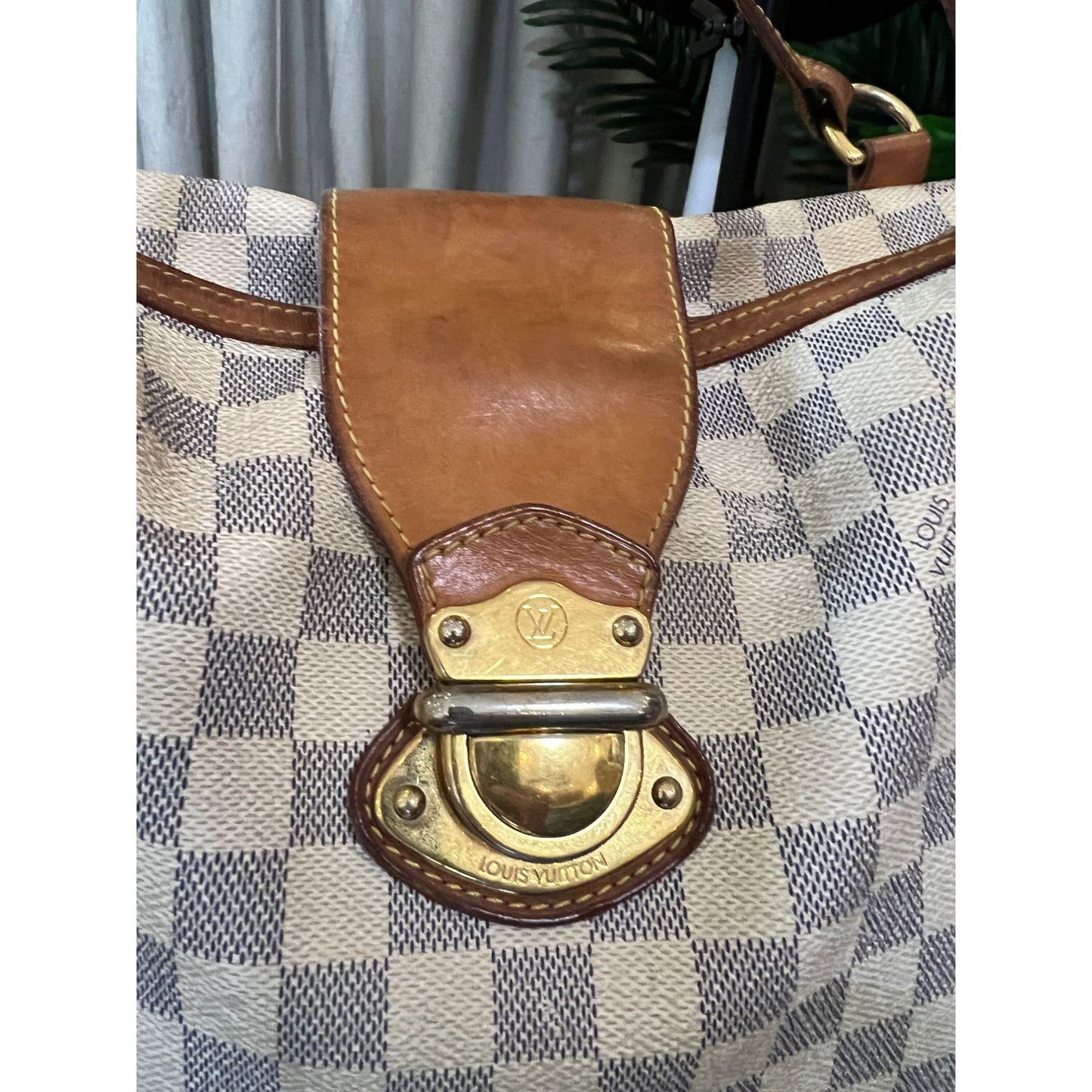 LOUIS VUITTON DAMIER AZUR STRESA PM TOTE WITH DUST BAG WITH COA