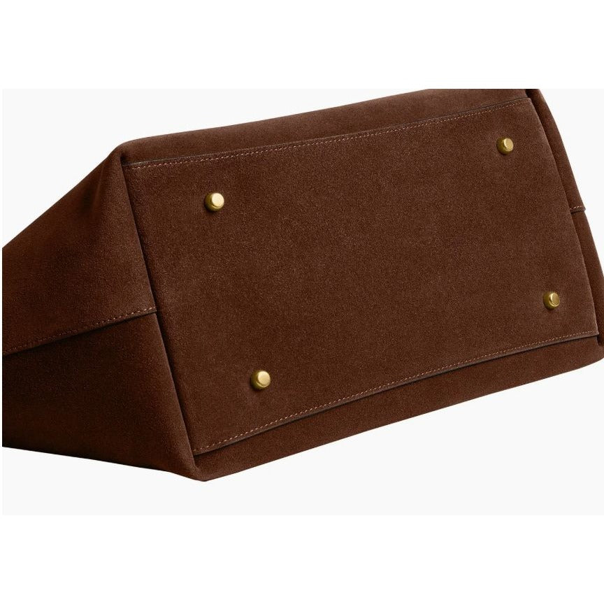 NEW WITH TAGS!  AUTHENTIC COACH WARM BROWN SUEDE GRAMERCY HANDBAG